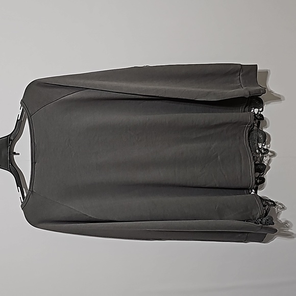 Gray Lace Women's Sweatshirt - Picture 2 of 3
